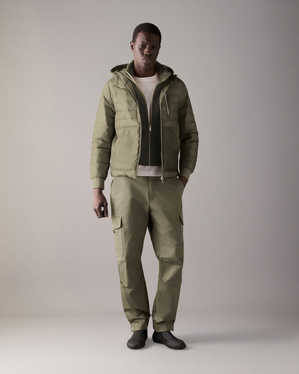 CLOUD WALKER AIR DOWN HOODIE-ARTICHOKE