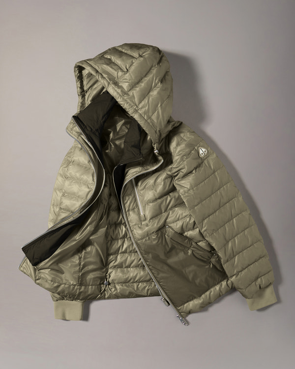 CLOUD WALKER AIR DOWN HOODIE-ARTICHOKE
