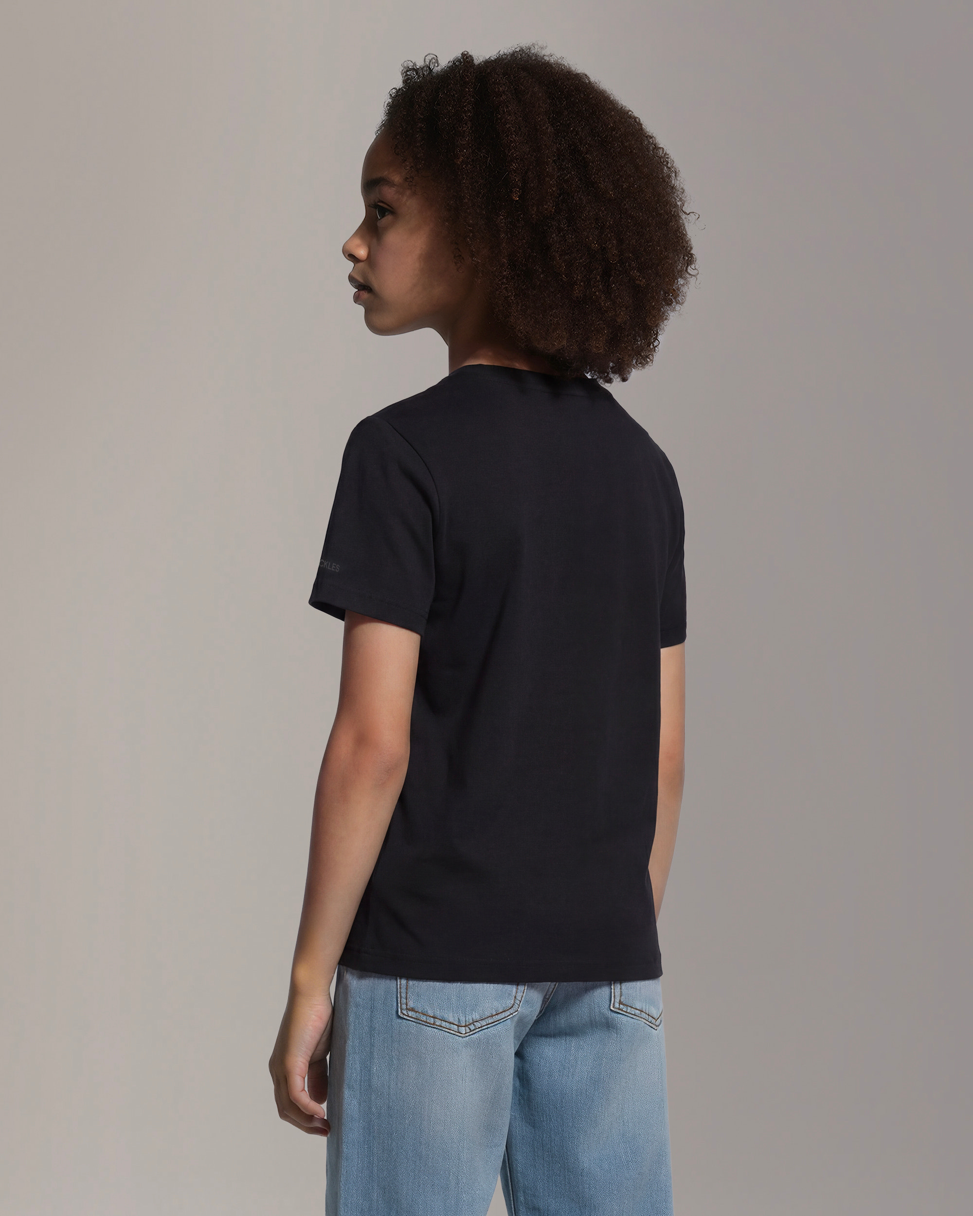 ECLIPSO PIMA COTTON LOGO T-SHIRT-BLACK/WHITE