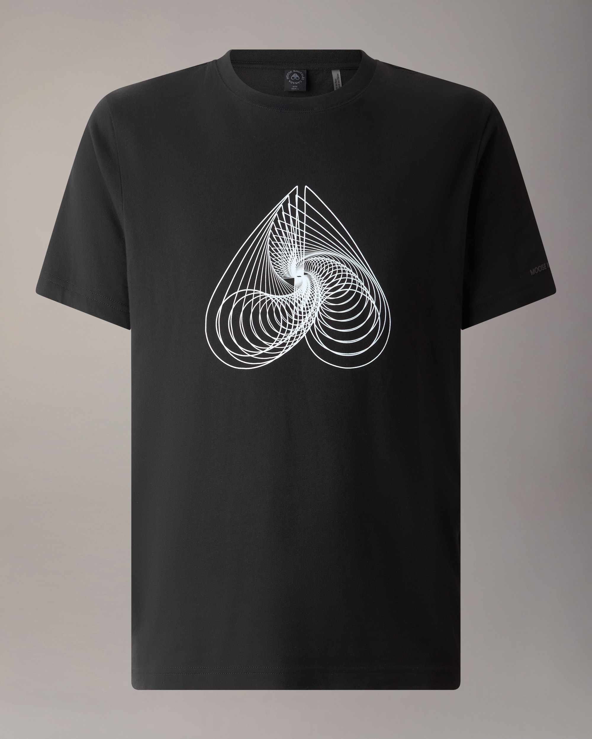 ECLIPSO PIMA COTTON LOGO T-SHIRT-BLACK/WHITE