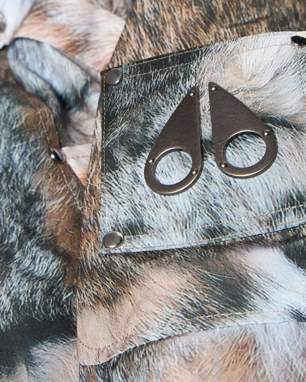 KIDS ORIGINAL DOWN BOMBER JACKET-WILD PRINT-BRONZE