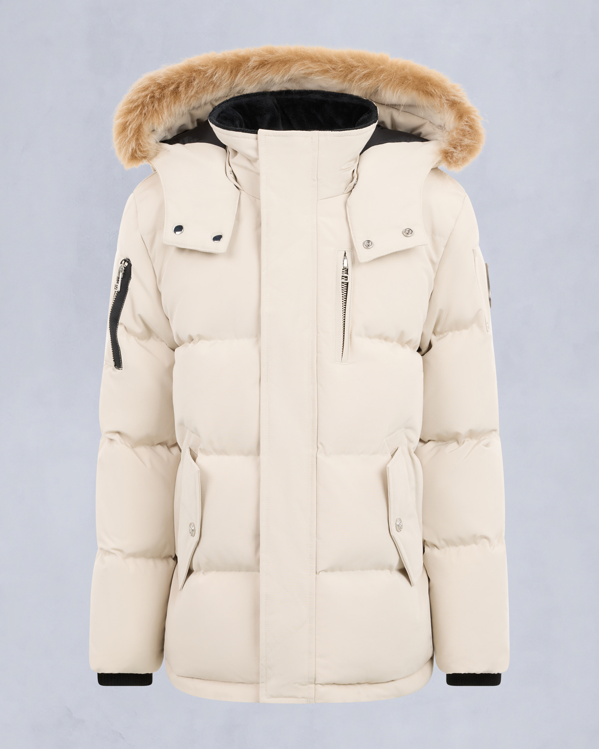 KIDS UNISEX ORIGINAL SHEARLING TRIM 3Q JACKET-ALABASTER/BRONZE