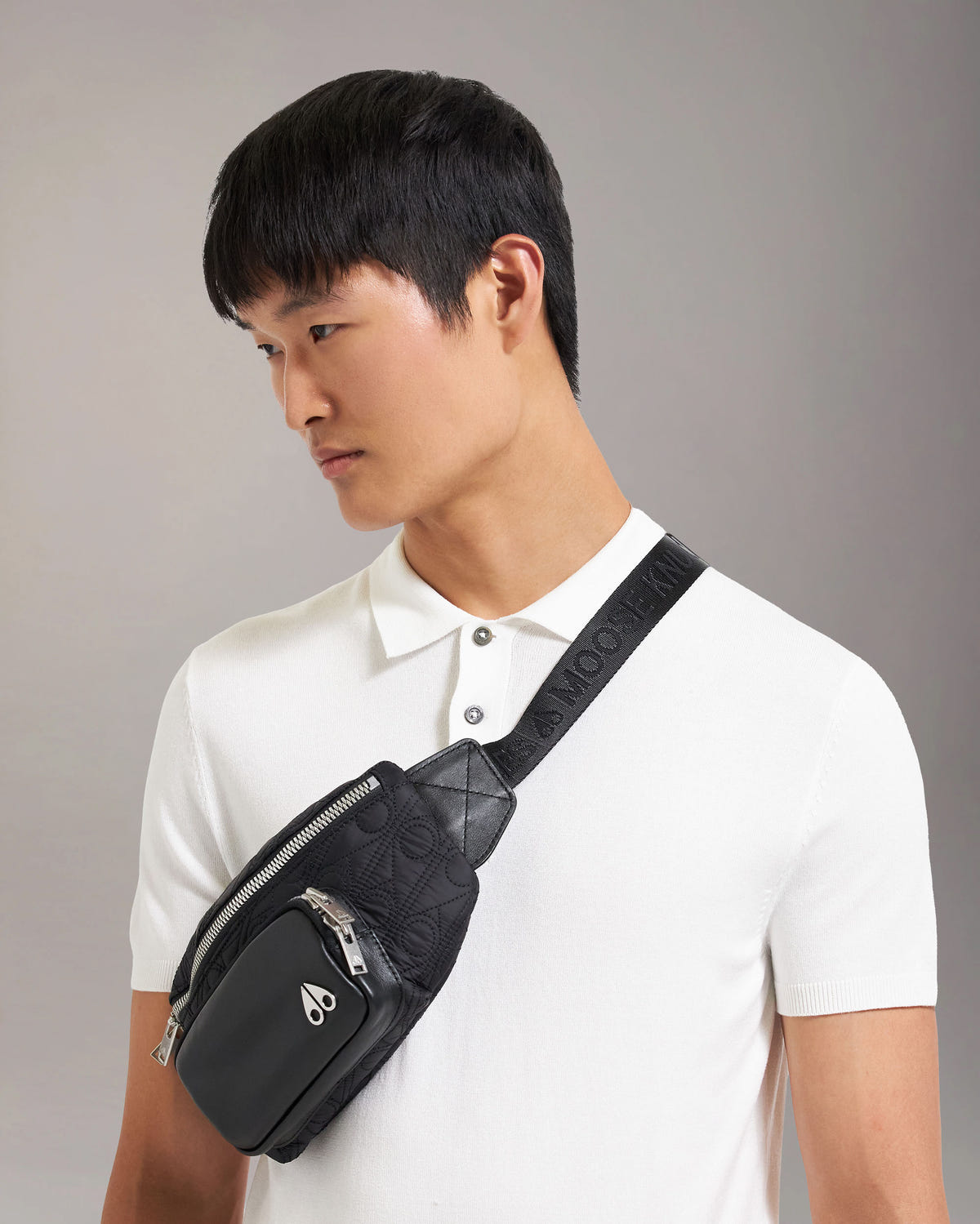 LOGO WAIST BAG-BLACK MONOGRAM