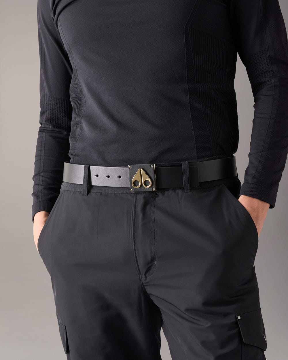 GOLD SERIES LARGE LOGO BELT-GOLD
