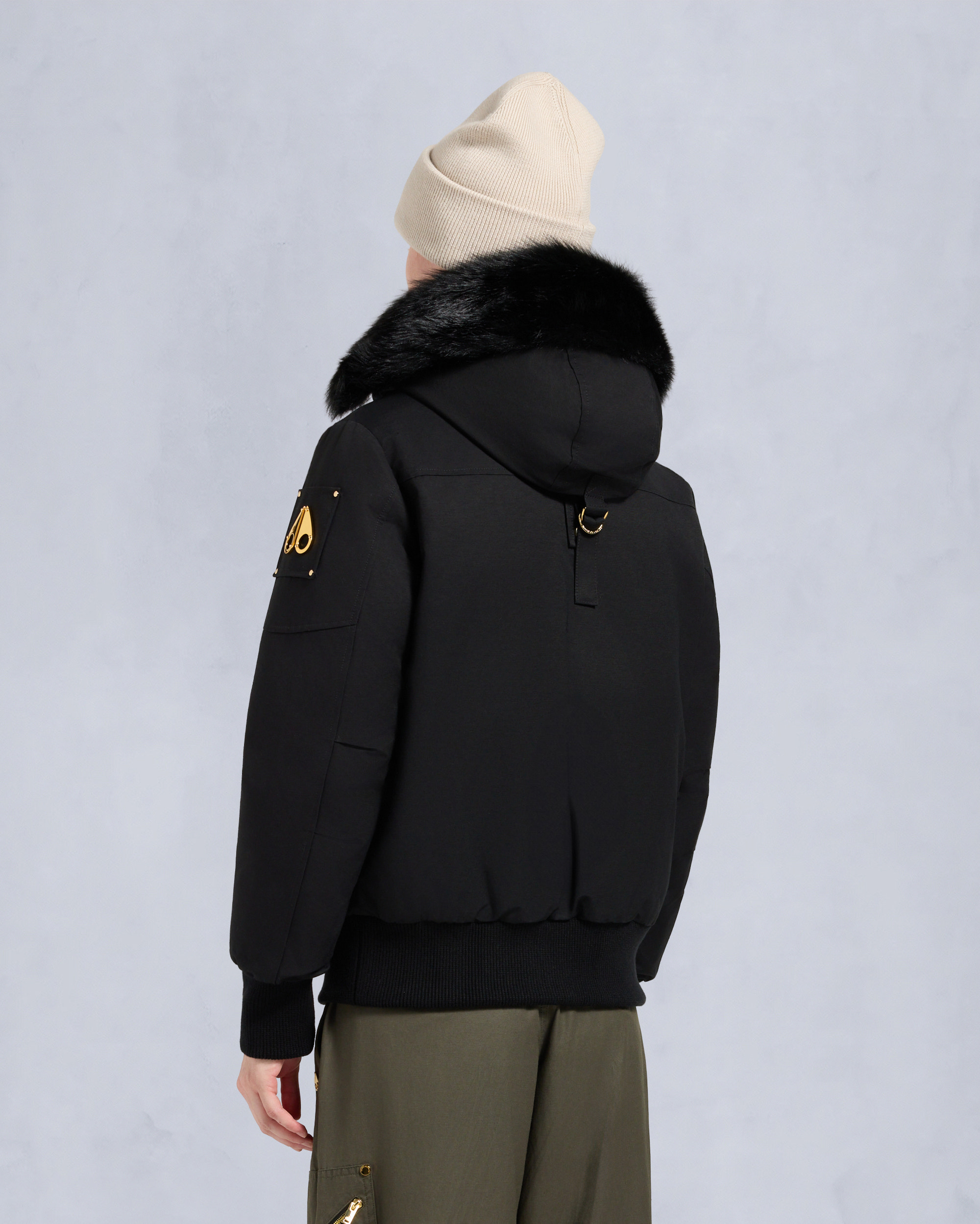 GOLD SERIES ORIGINAL SAINTE FLAVIE BOMBER JACKET-BLACK/BLACK