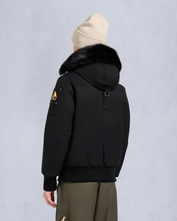 GOLD SERIES ORIGINAL SAINTE FLAVIE BOMBER JACKET-BLACK/BLACK