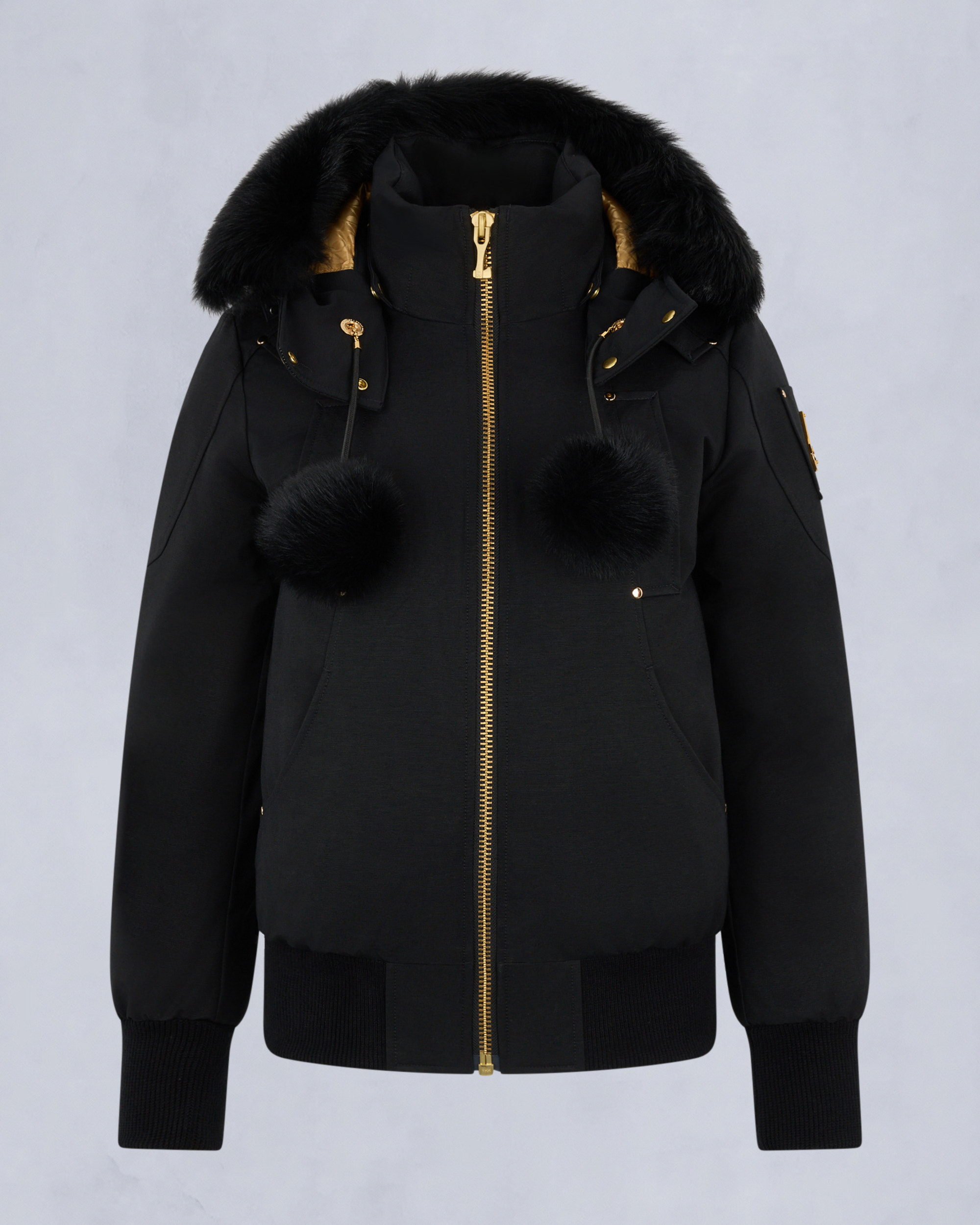 GOLD SERIES ORIGINAL SAINTE FLAVIE BOMBER JACKET-BLACK/BLACK