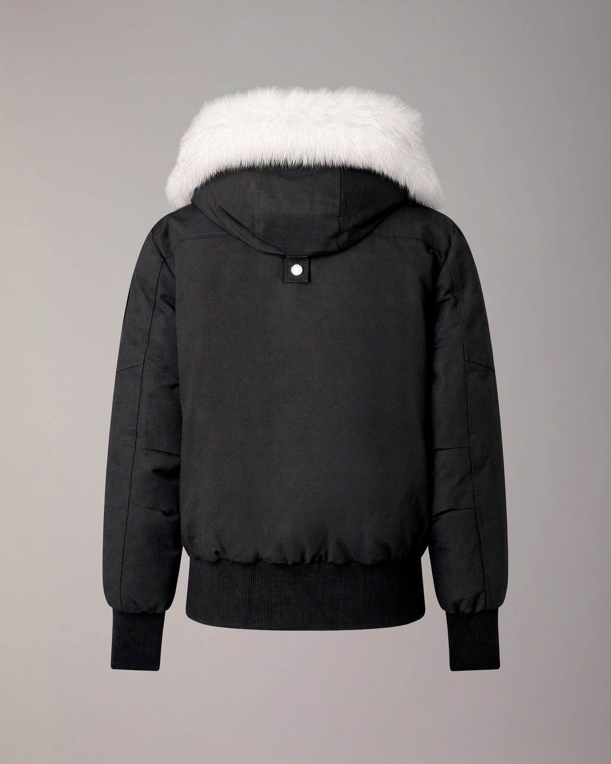 BLOUSON AVIATEUR ORIGINAL DEBBIE EN DUVET-NOIR-NATUREL