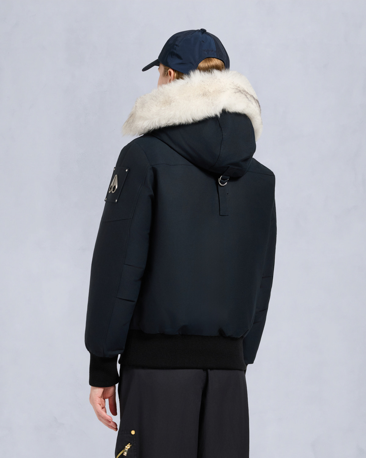 ORIGINAL DEBBIE BOMBER JACKET-NAVY/NATURAL
