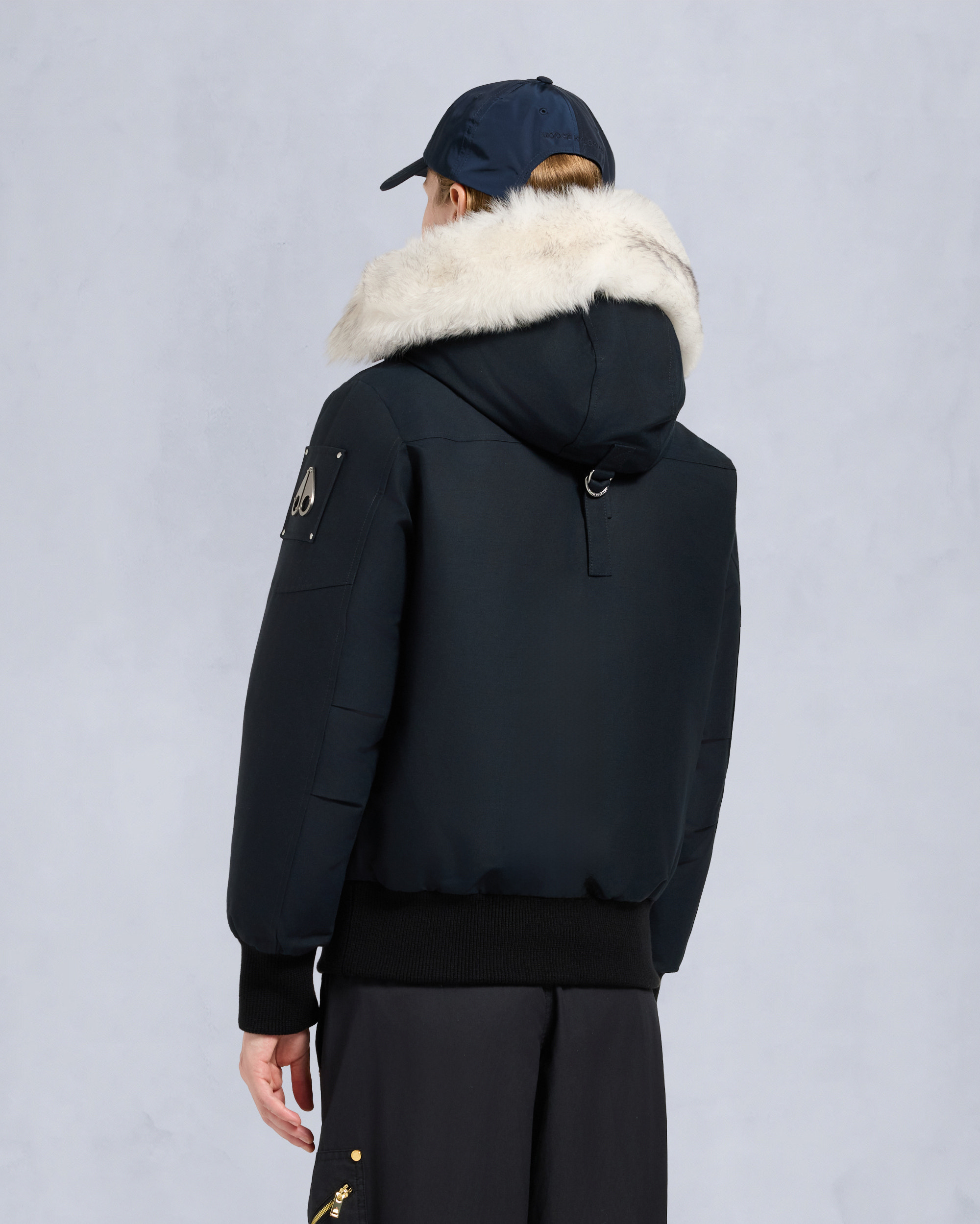 ORIGINAL DEBBIE BOMBER JACKET-NAVY/NATURAL