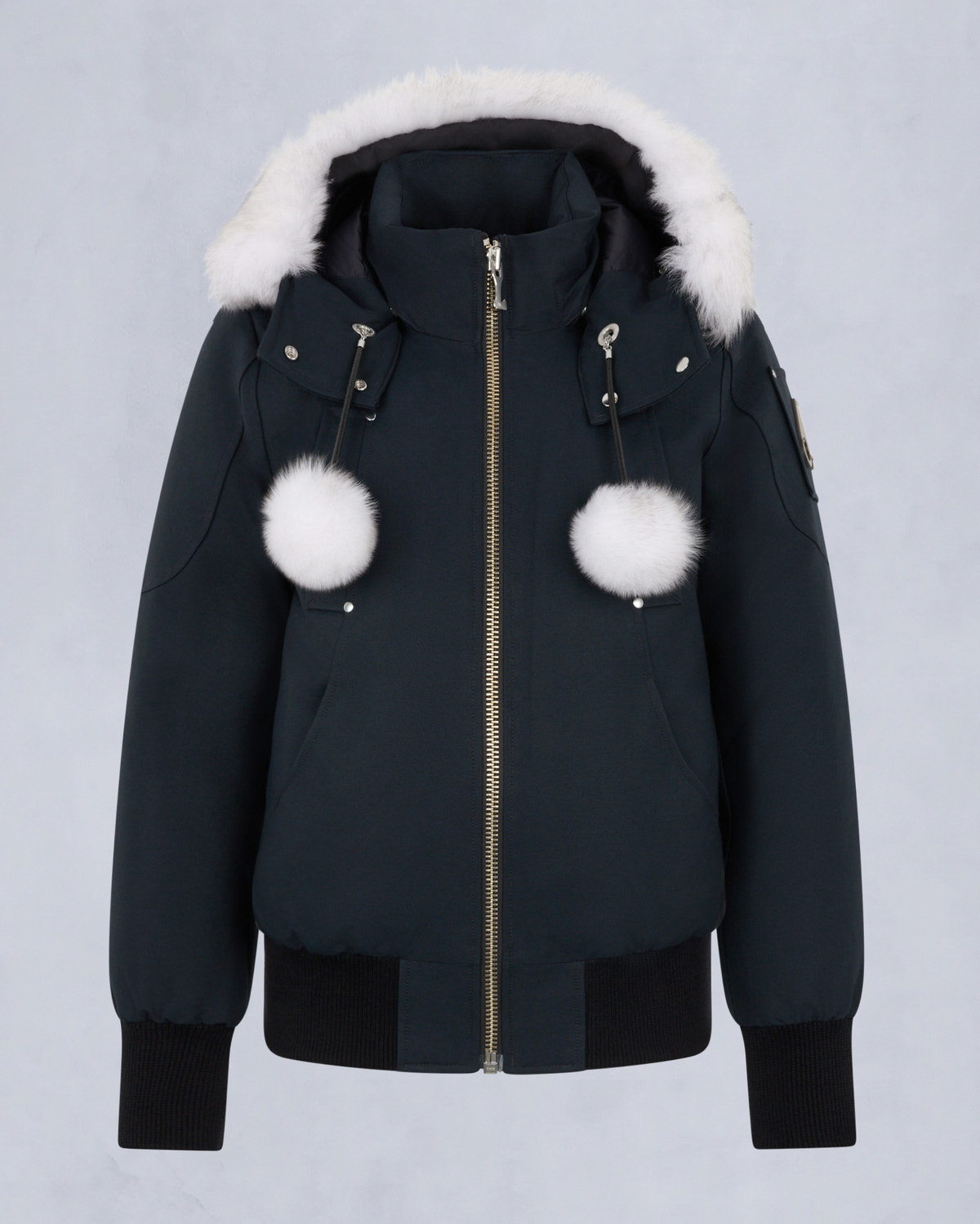 ORIGINAL DEBBIE BOMBER JACKET-NAVY/NATURAL
