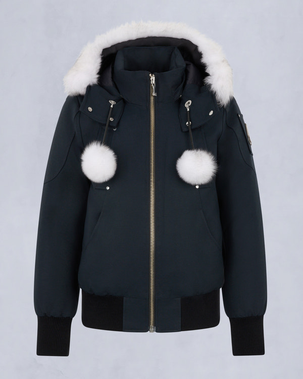 ORIGINAL DEBBIE BOMBER JACKET-NAVY/NATURAL