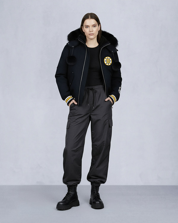 NHL X MOOSE KNUCKLES BRUINS BOMBER JACKET