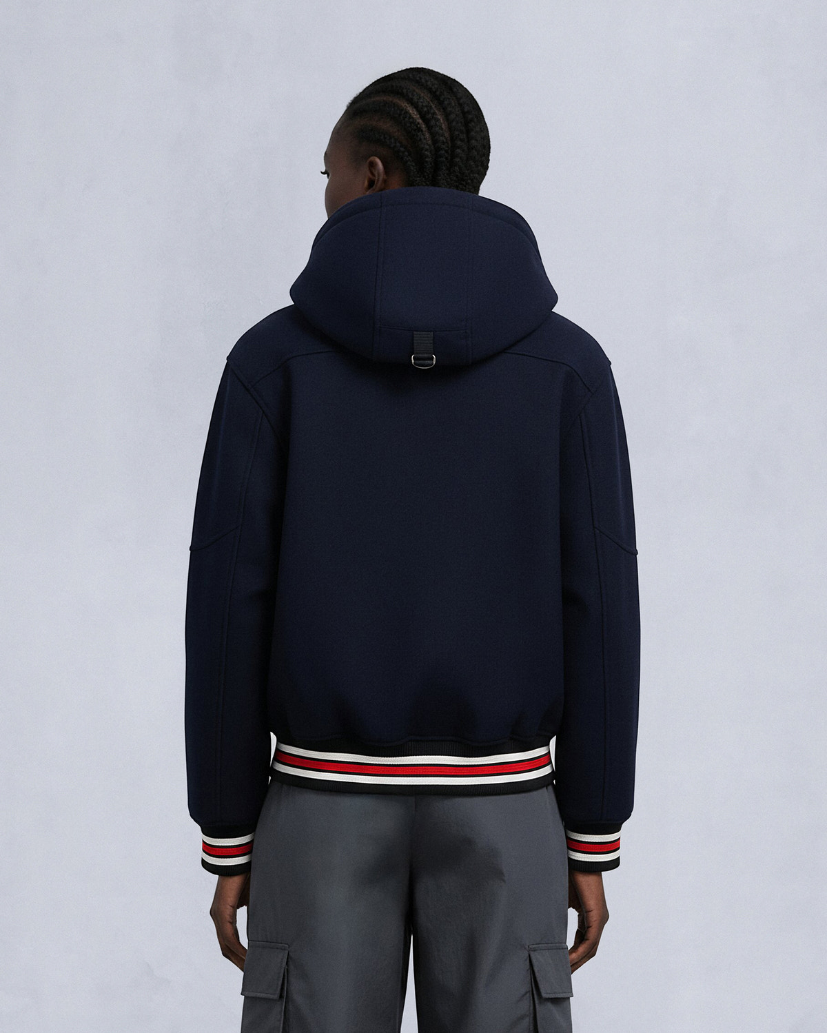 BLOUSON AVIATEUR D'ÉQUIPE CANADIENS NHL X MOOSE KNUCKLES-BLEU MARINE/ROUGE/OS/NOIR