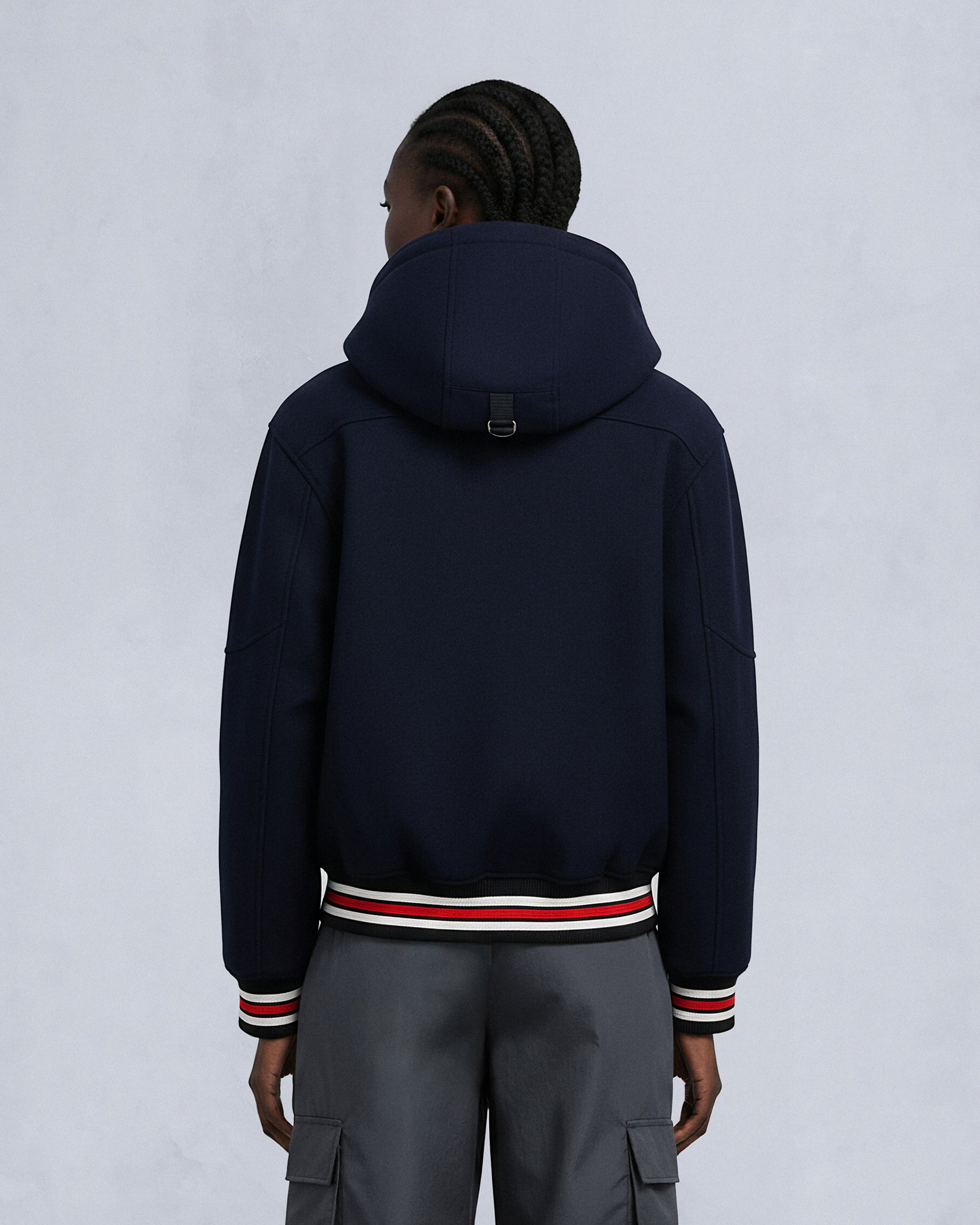 BLOUSON AVIATEUR D'ÉQUIPE CANADIENS NHL X MOOSE KNUCKLES-BLEU MARINE/ROUGE/OS/NOIR