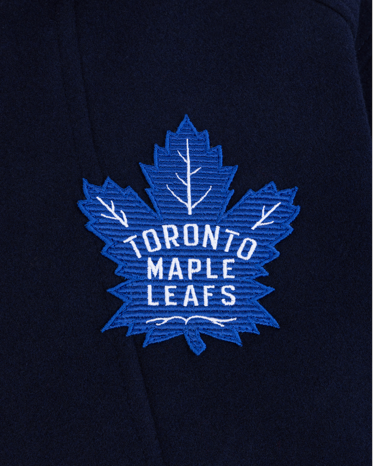 BLOUSON AVIATEUR D'ÉQUIPE MAPLE LEAFS NHL X MOOSE KNUCKLES-BLEU MARINE/BLEU/OS/NOIR