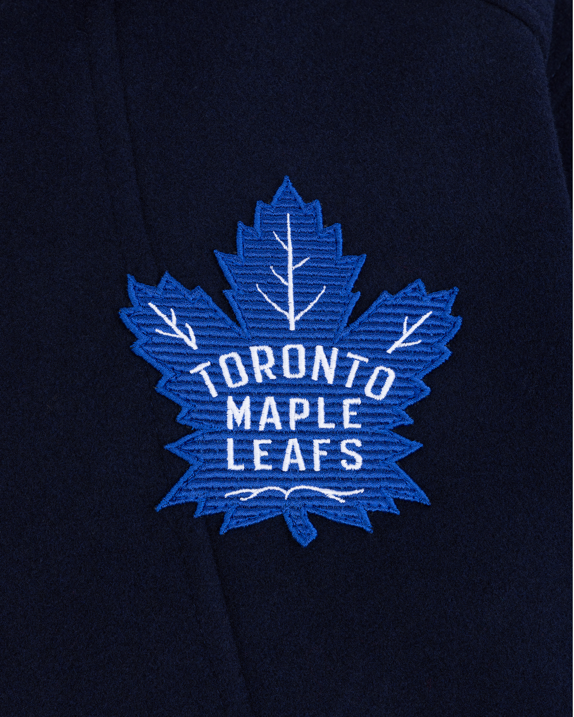 BLOUSON AVIATEUR D'ÉQUIPE MAPLE LEAFS NHL X MOOSE KNUCKLES-BLEU MARINE/BLEU/OS/NOIR