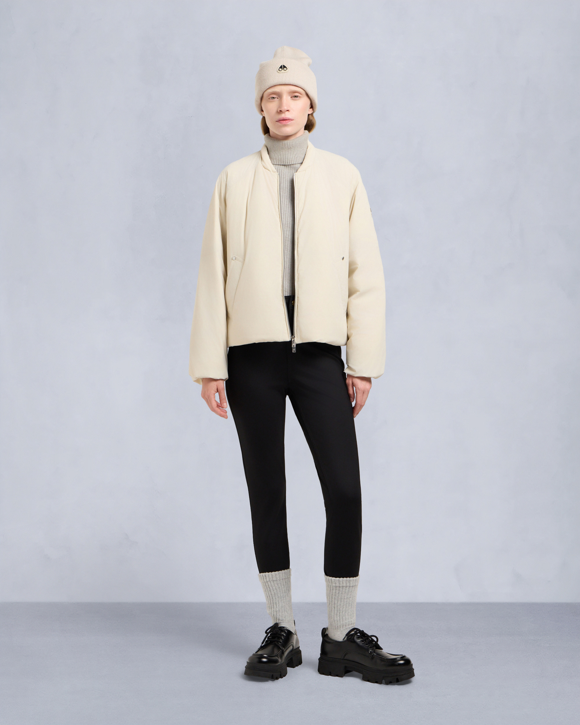 TEGAN BOMBER JACKET-ALABASTER
