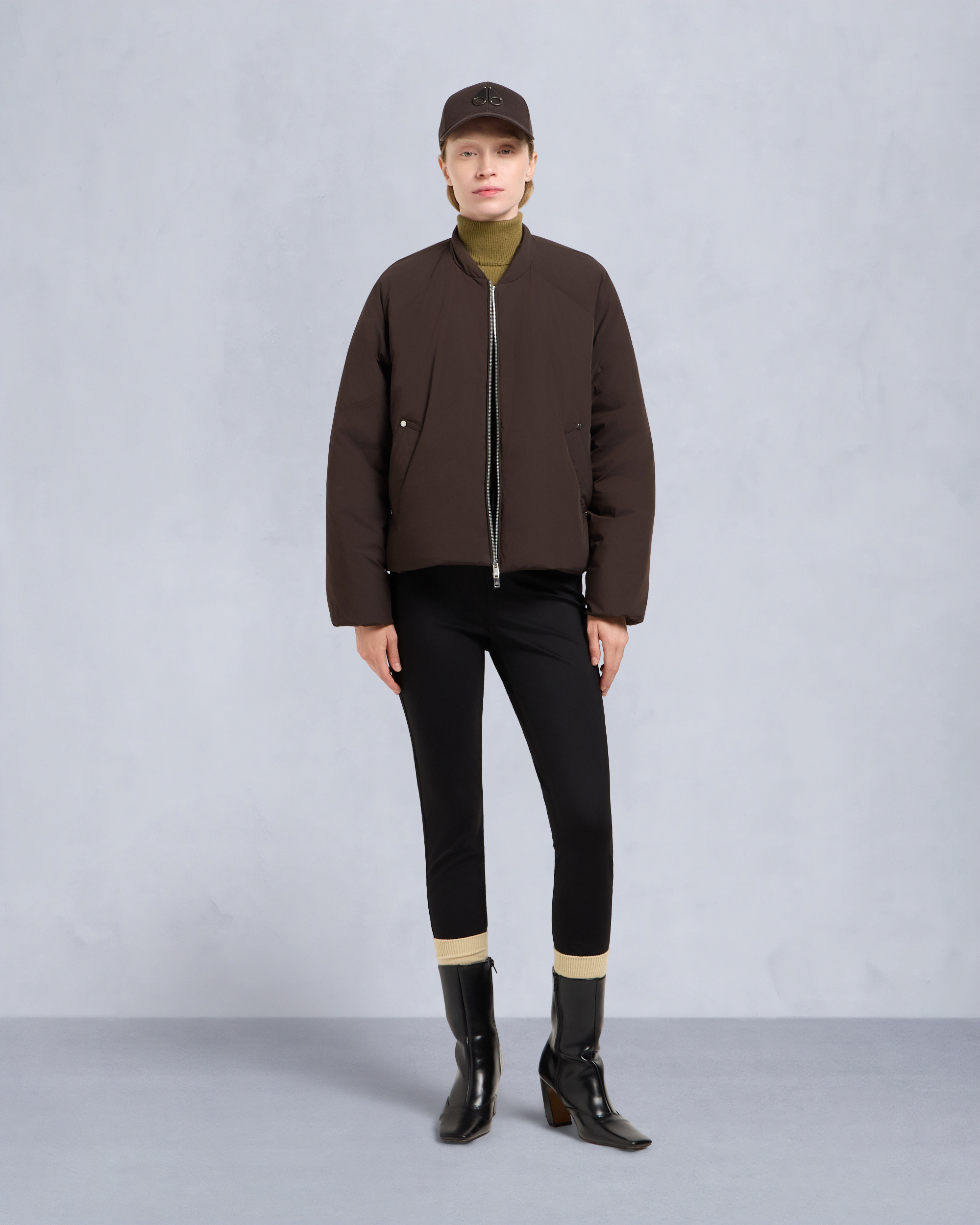 TEGAN BOMBER JACKET-ESPRESSO