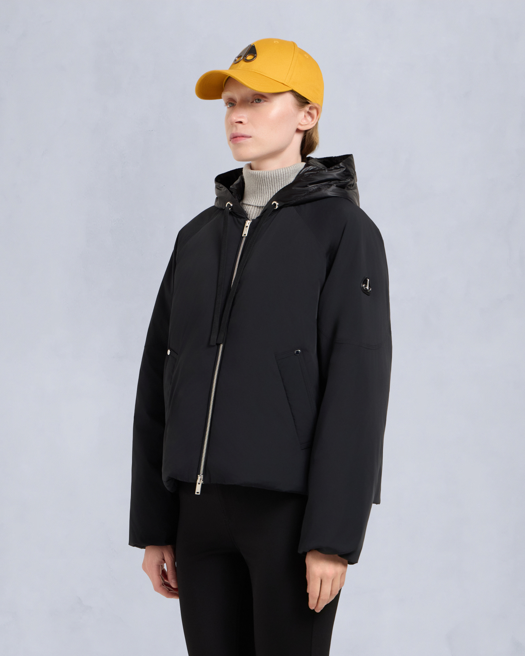 TEGAN BOMBER JACKET-BLACK