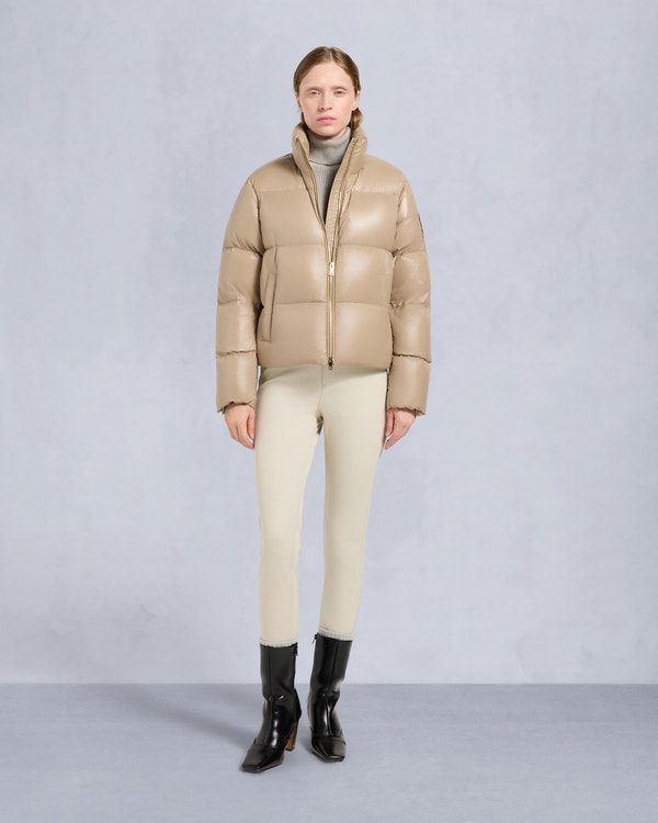 MOONSTONE PUFFER JACKET-CHAMPAGNE