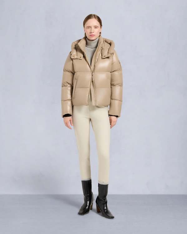 MOONSTONE PUFFER JACKET-CHAMPAGNE