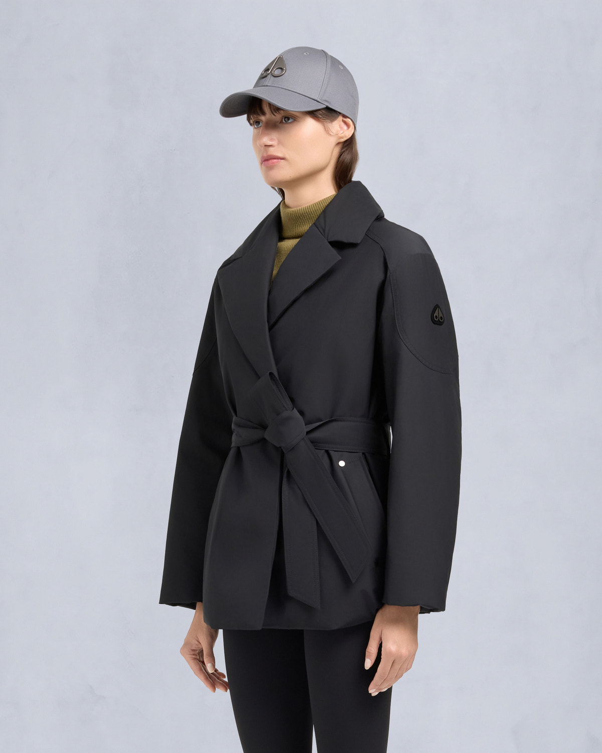 LONSDALE SHORT WRAP JACKET-BLACK