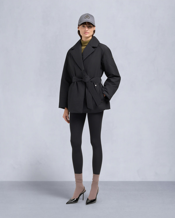 LONSDALE SHORT WRAP JACKET-BLACK