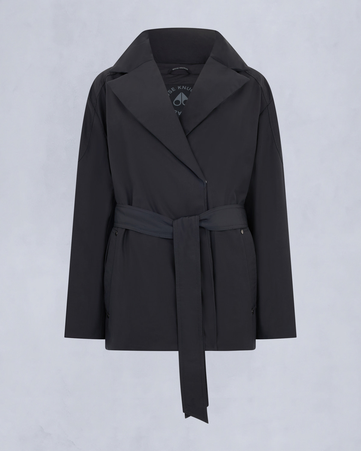 LONSDALE SHORT WRAP JACKET-BLACK