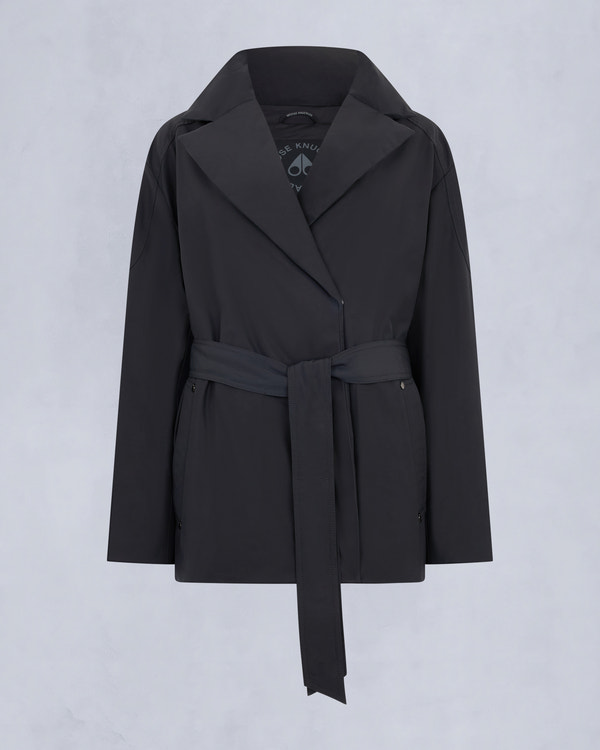 LONSDALE SHORT WRAP JACKET-BLACK