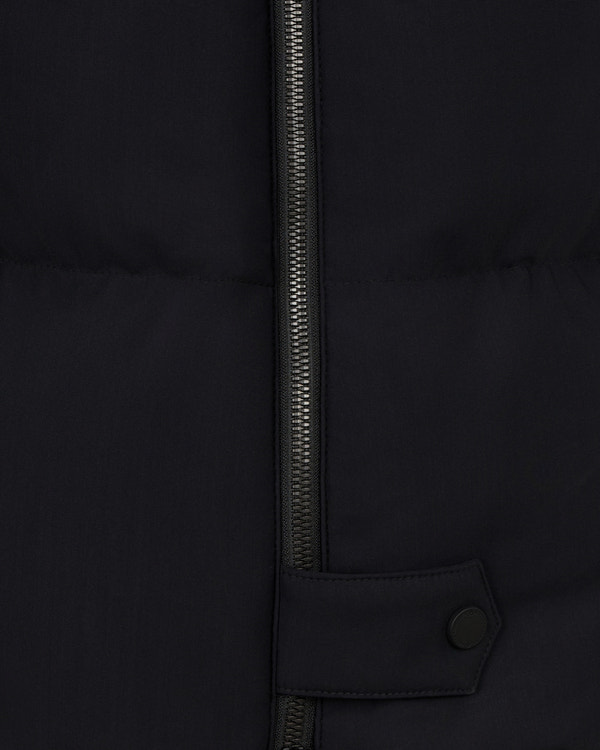NYLUXE CHELIA SHEARLING 3Q JACKET-BLACK/BLACK
