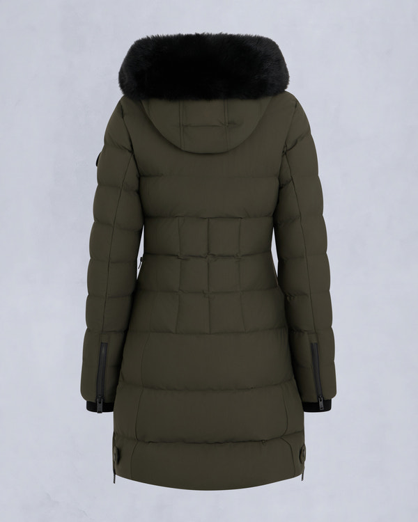 NYLUXE WATERSHED 3 PARKA-DARK OLIVE/BLACK
