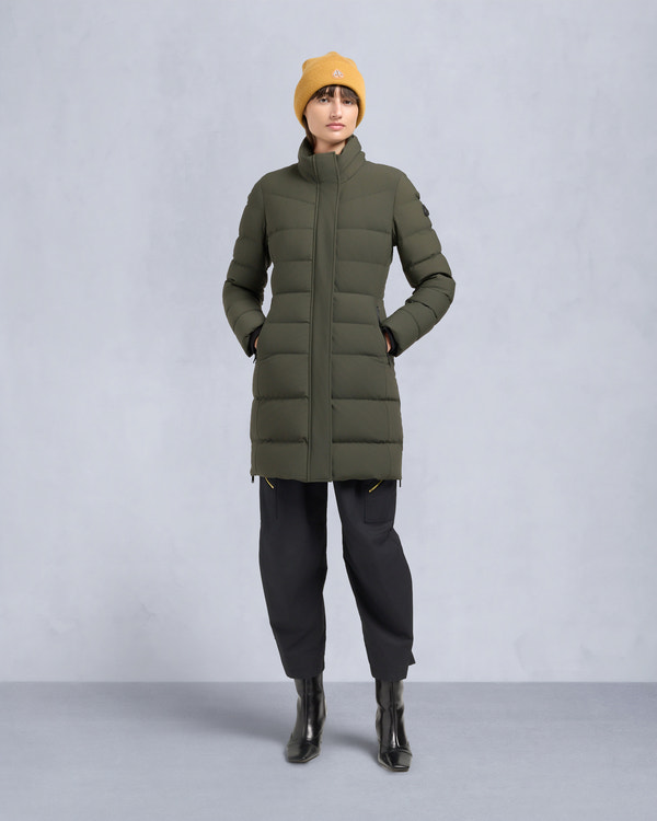 NYLUXE WATERSHED 3 PARKA-DARK OLIVE/BLACK
