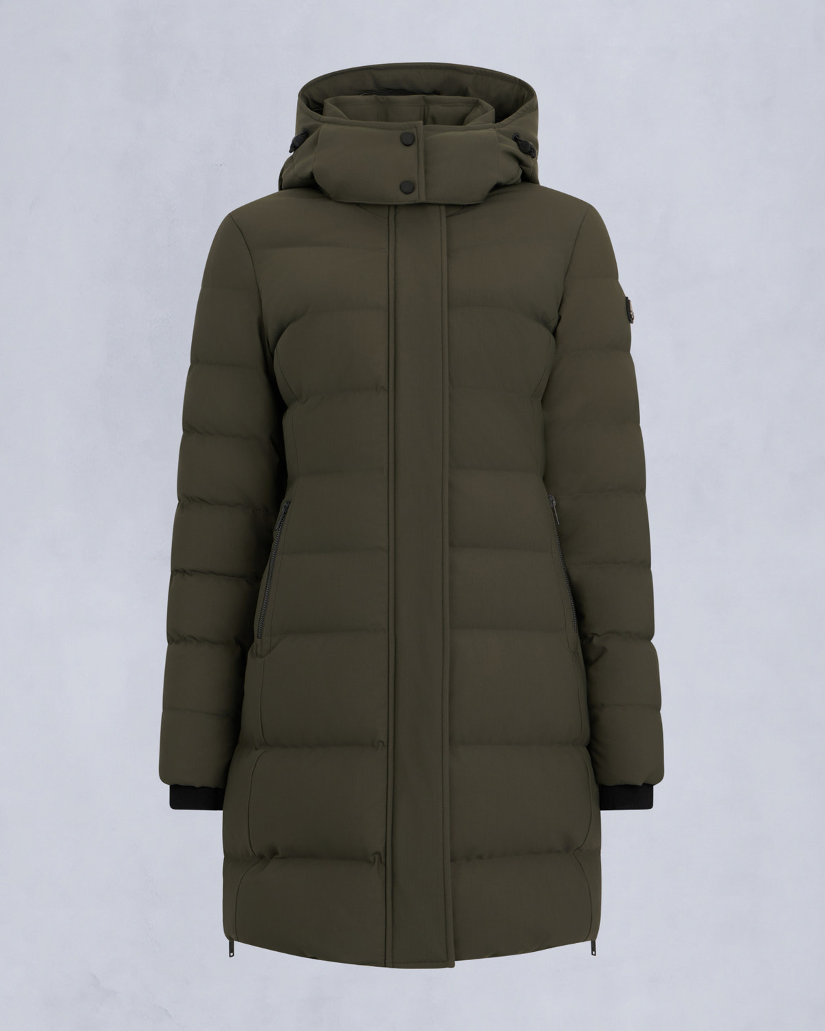 NYLUXE WATERSHED 3 PARKA-DARK OLIVE/BLACK