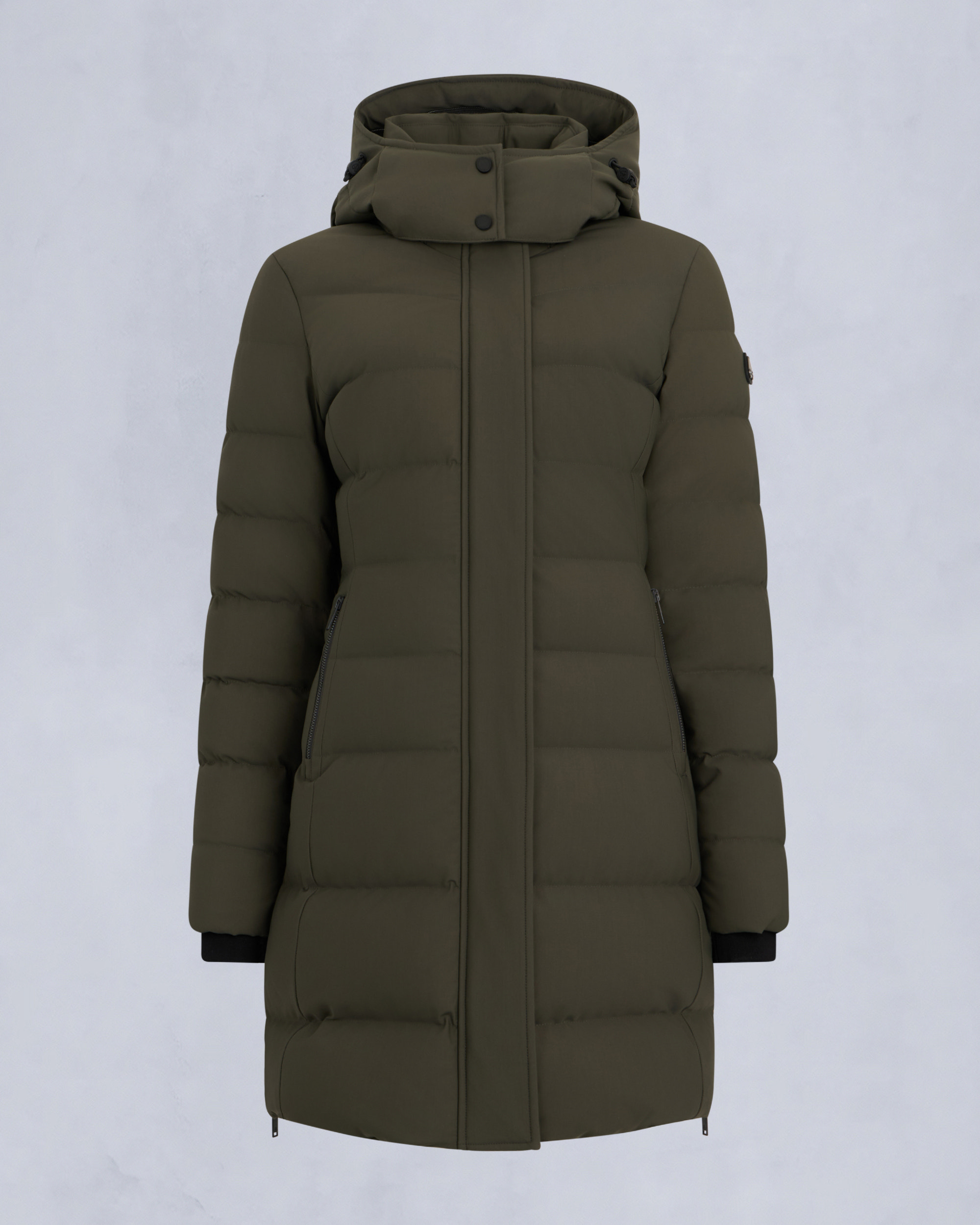 NYLUXE WATERSHED 3 PARKA-DARK OLIVE/BLACK