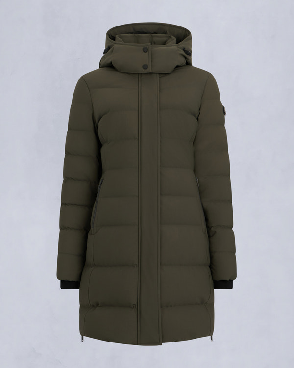 NYLUXE WATERSHED 3 PARKA-DARK OLIVE/BLACK