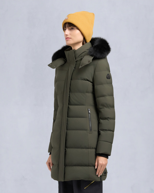 NYLUXE WATERSHED 3 PARKA-DARK OLIVE/BLACK