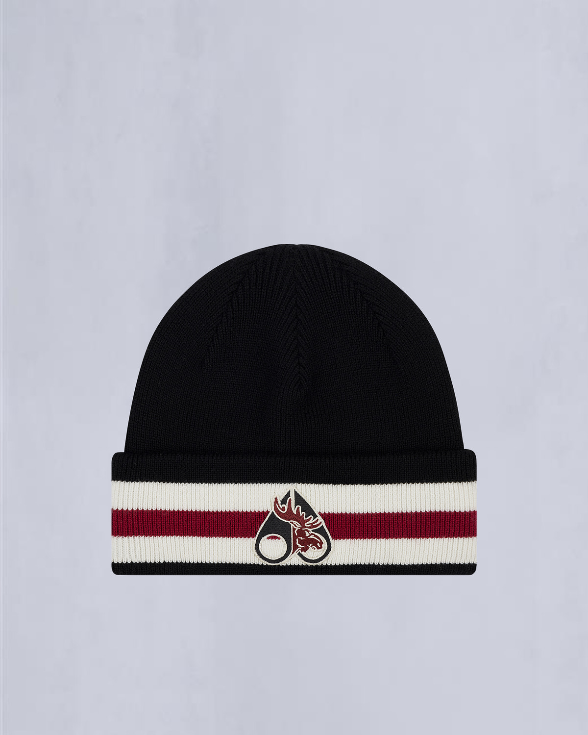NHL X MOOSE KNUCKLES BEANIE-BLACK/SUMAC/BONE