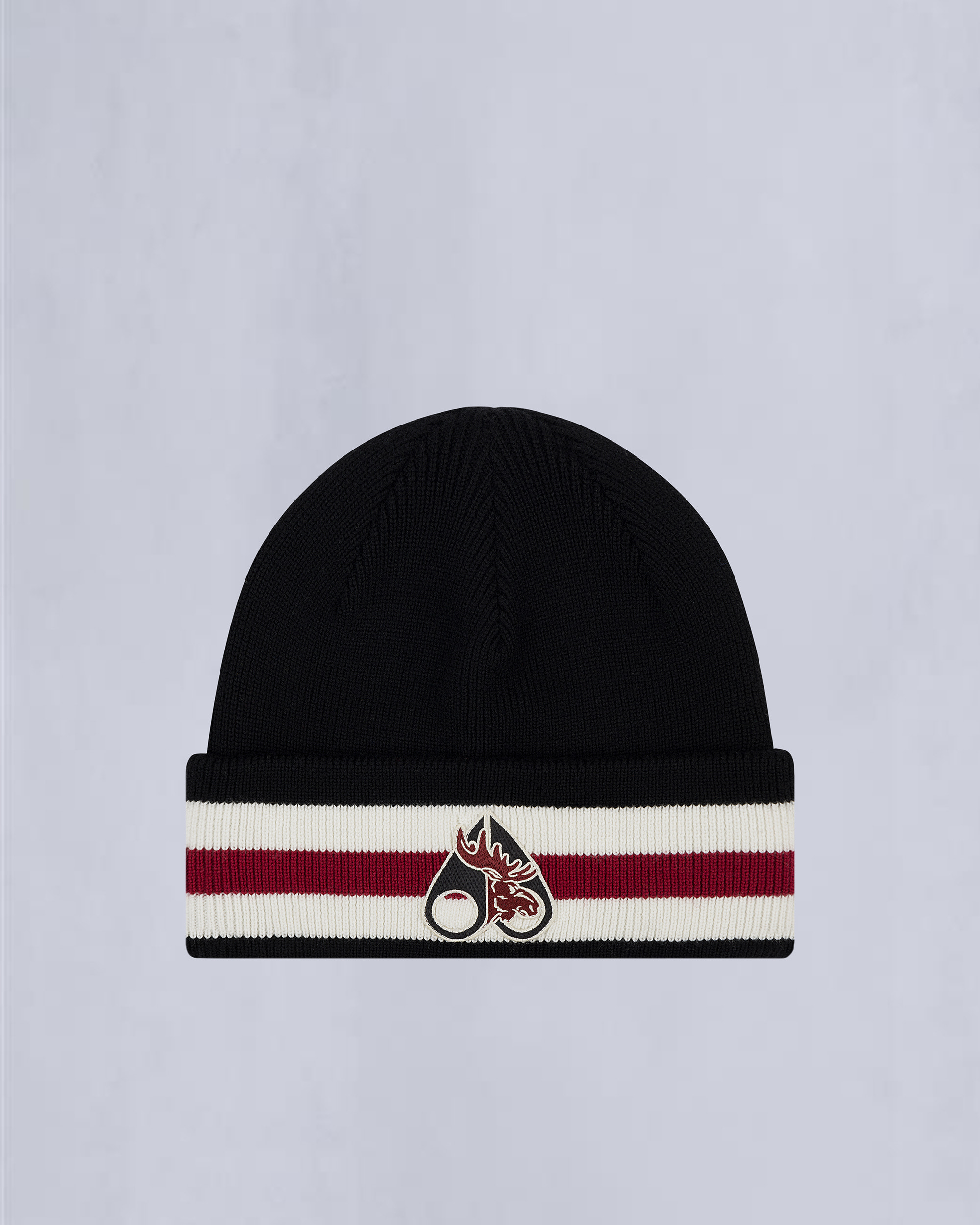 NHL X MOOSE KNUCKLES BEANIE-BLACK/SUMAC/BONE