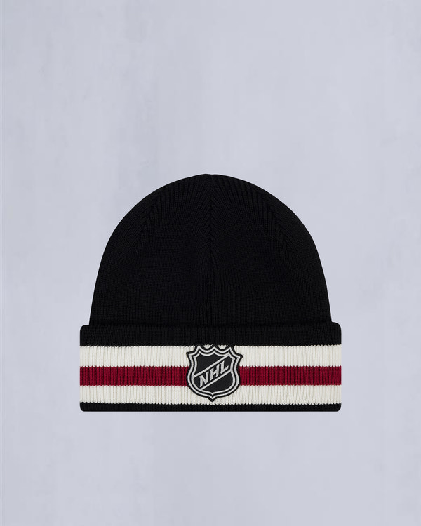 NHL X MOOSE KNUCKLES BEANIE-BLACK/SUMAC/BONE