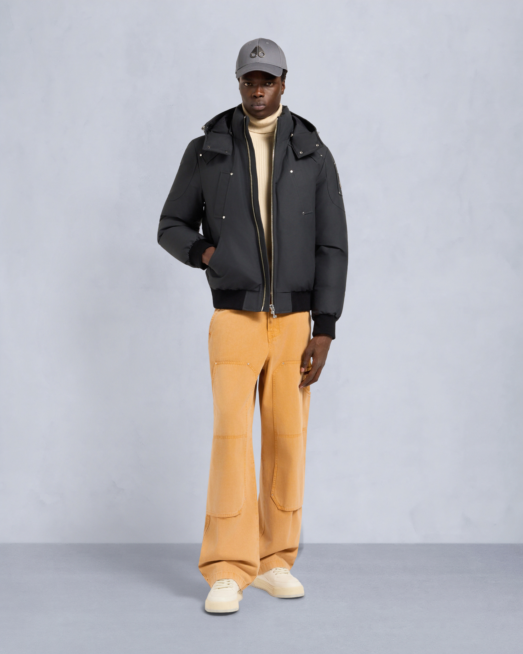 ORIGINAL BALLISTIC NEOSHEAR BOMBER JACKET-CEMENT/BLACK
