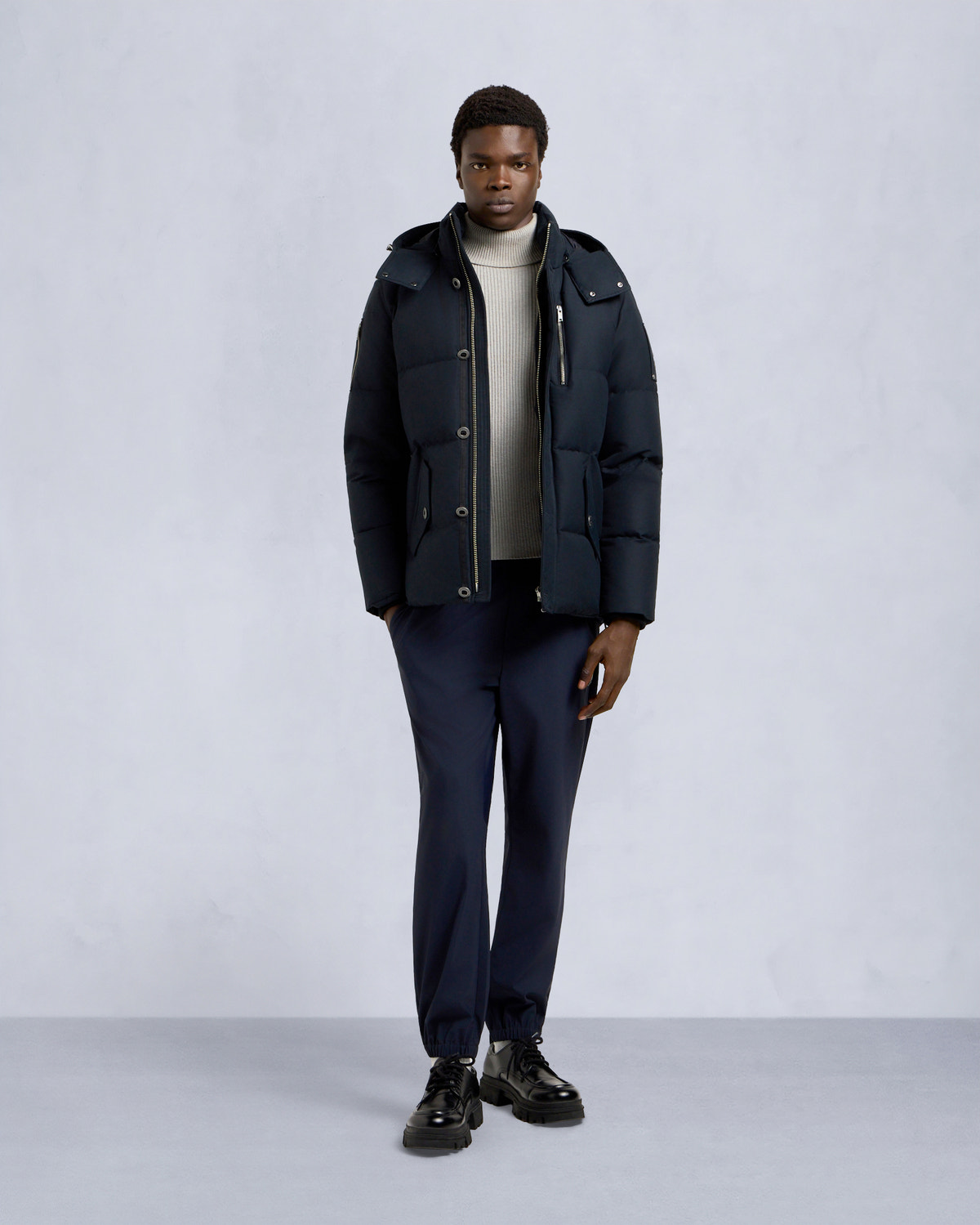 ORIGINAL NEOSHEAR 3Q JACKET-NAVY/NATURAL
