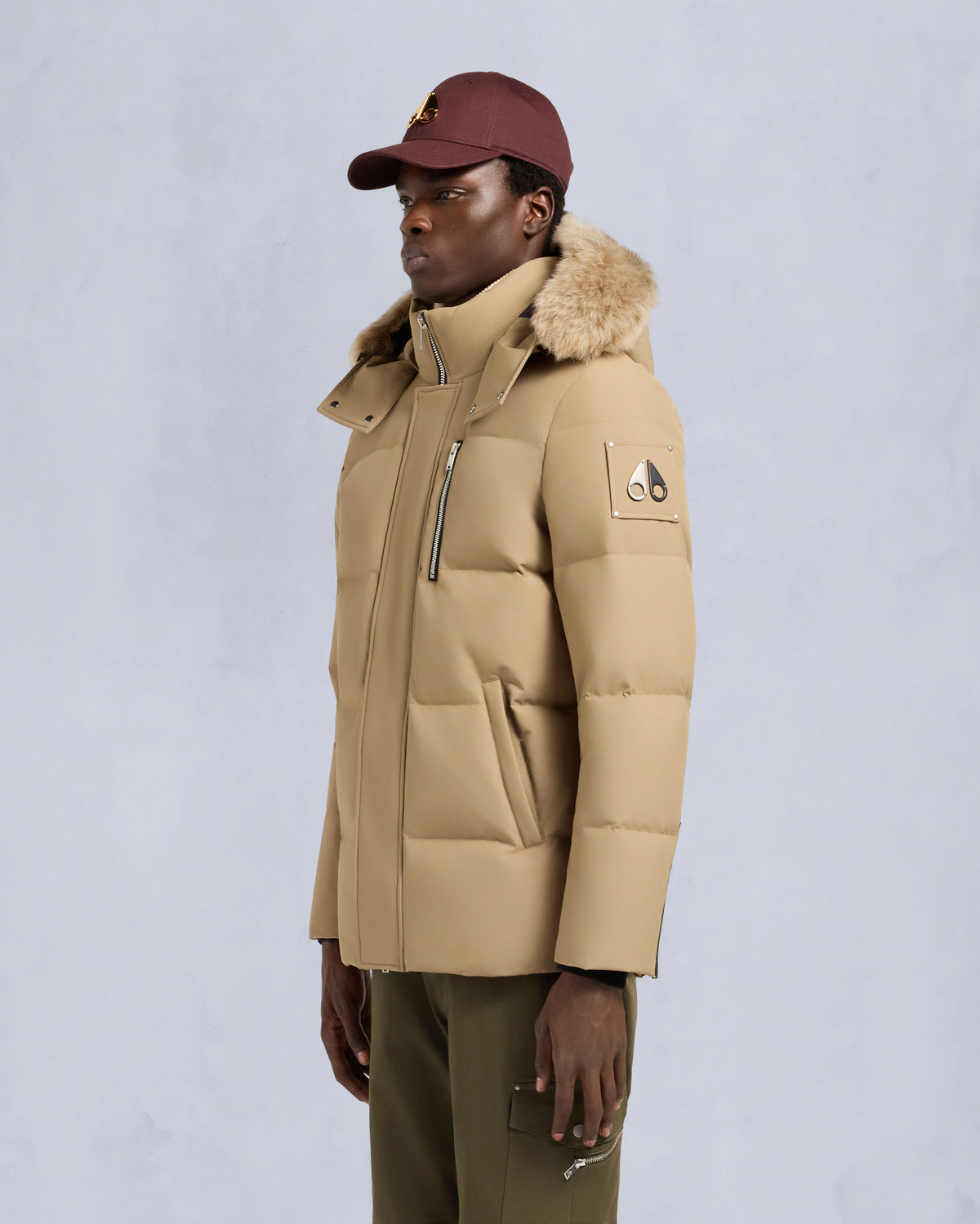 CLOUD 3Q SHEARLING JACKE-DUNE/BRONZE