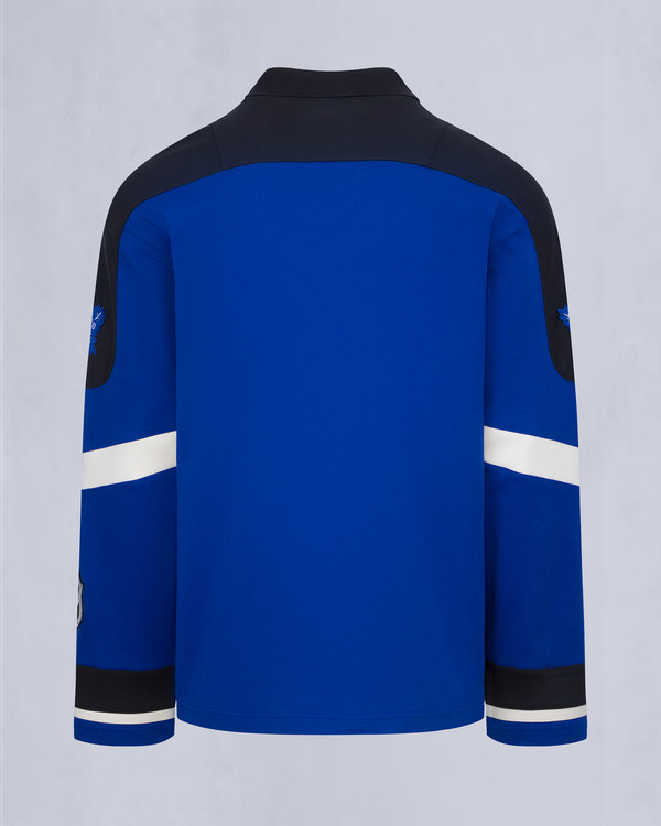 NHL X MOOSE KNUCKLES MAPLE LEAFS JERSEY-BLUE/BLACK/BONE