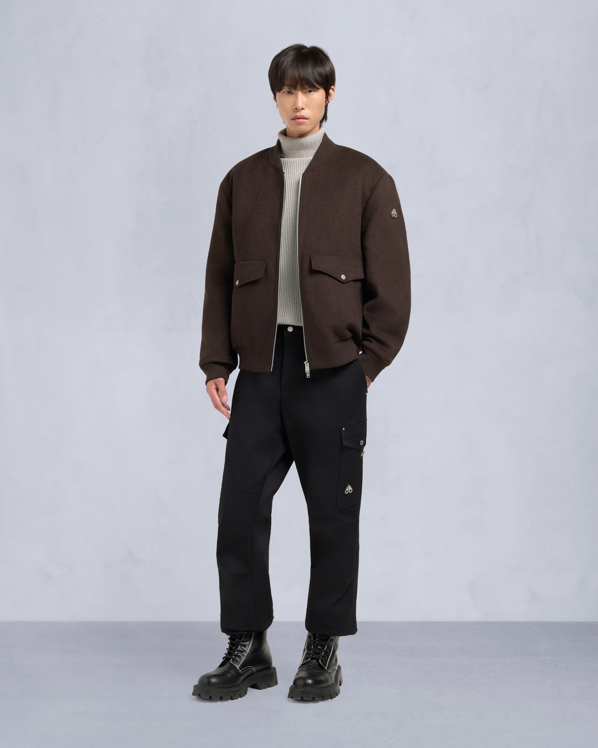 ELLINGTON BOMBER JACKET-ESPRESSO/ESPRESSO