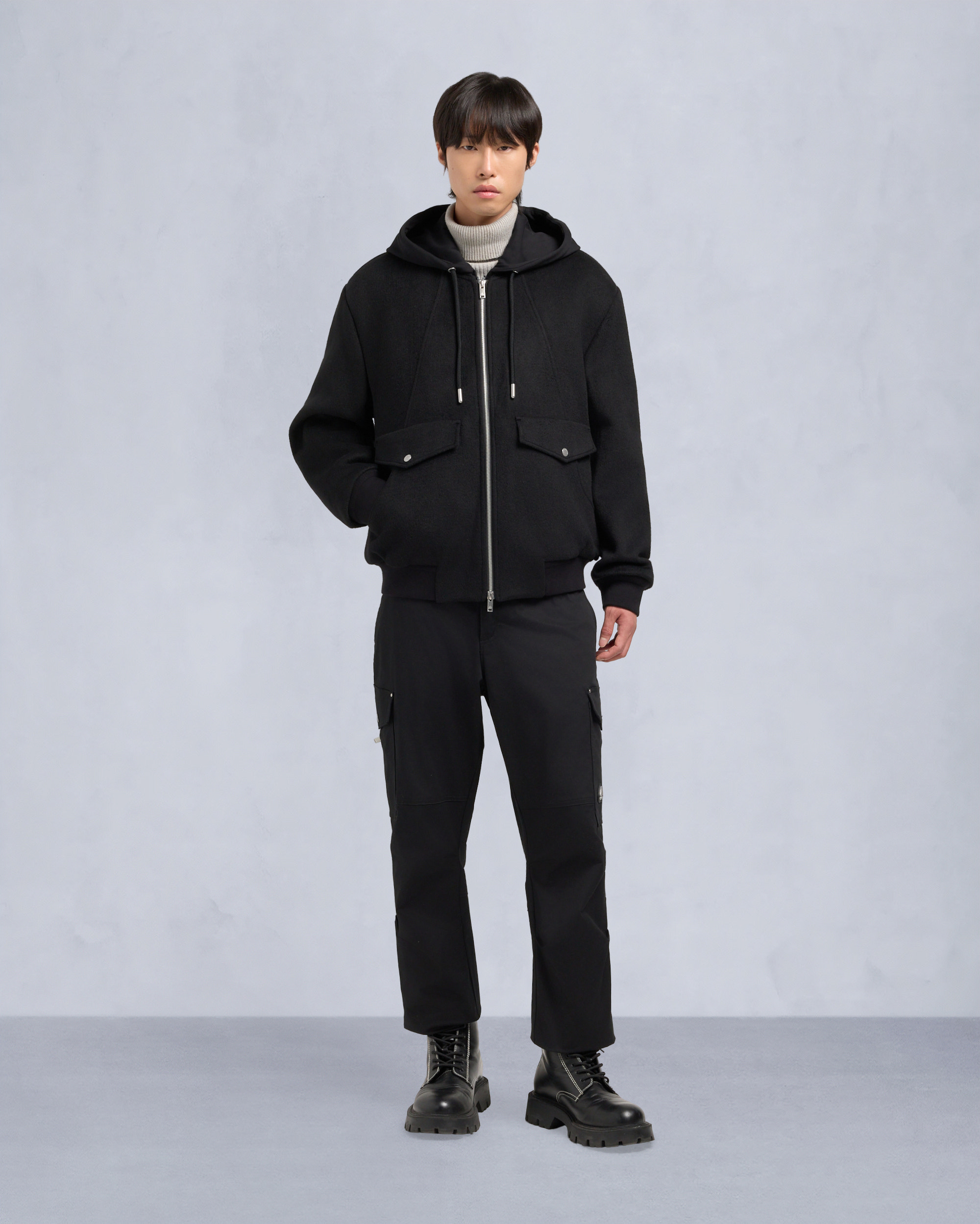 BLOUSON AVIATEUR ELLINGTON-NOIR/NOIR