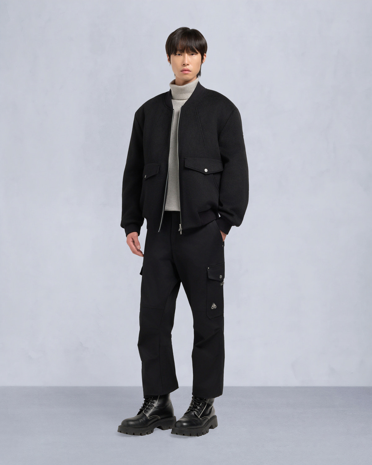 BLOUSON AVIATEUR ELLINGTON-NOIR/NOIR