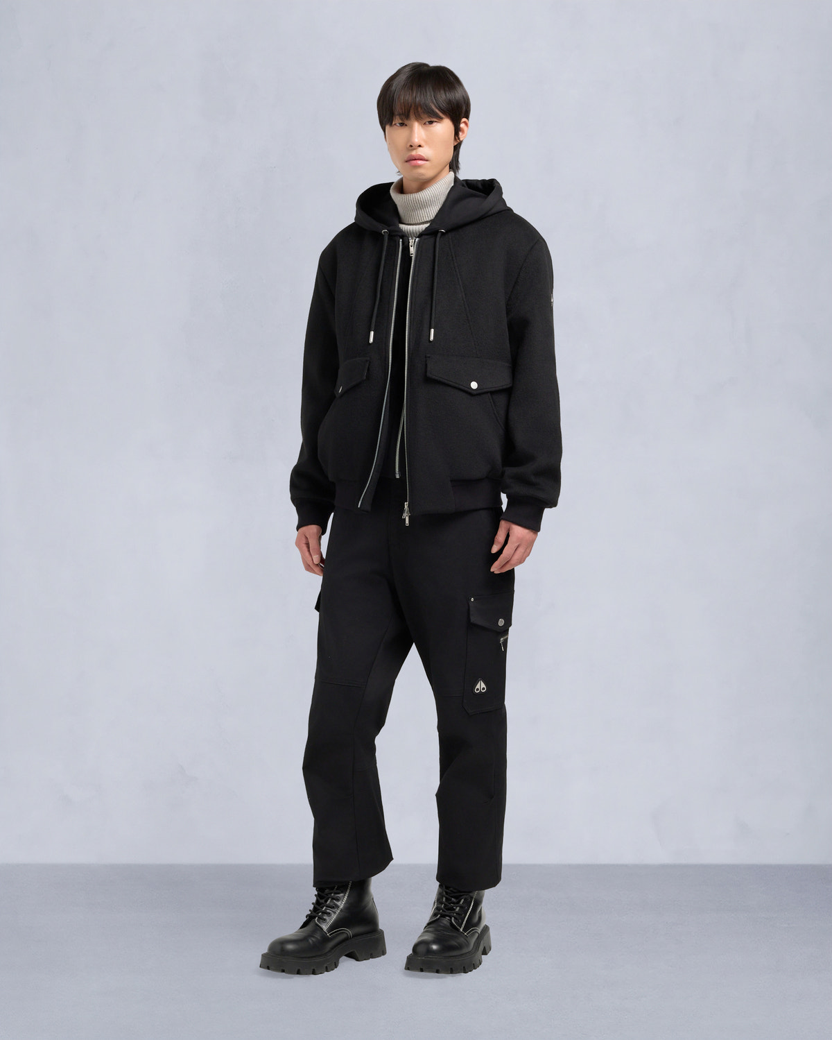 BLOUSON AVIATEUR ELLINGTON-NOIR/NOIR