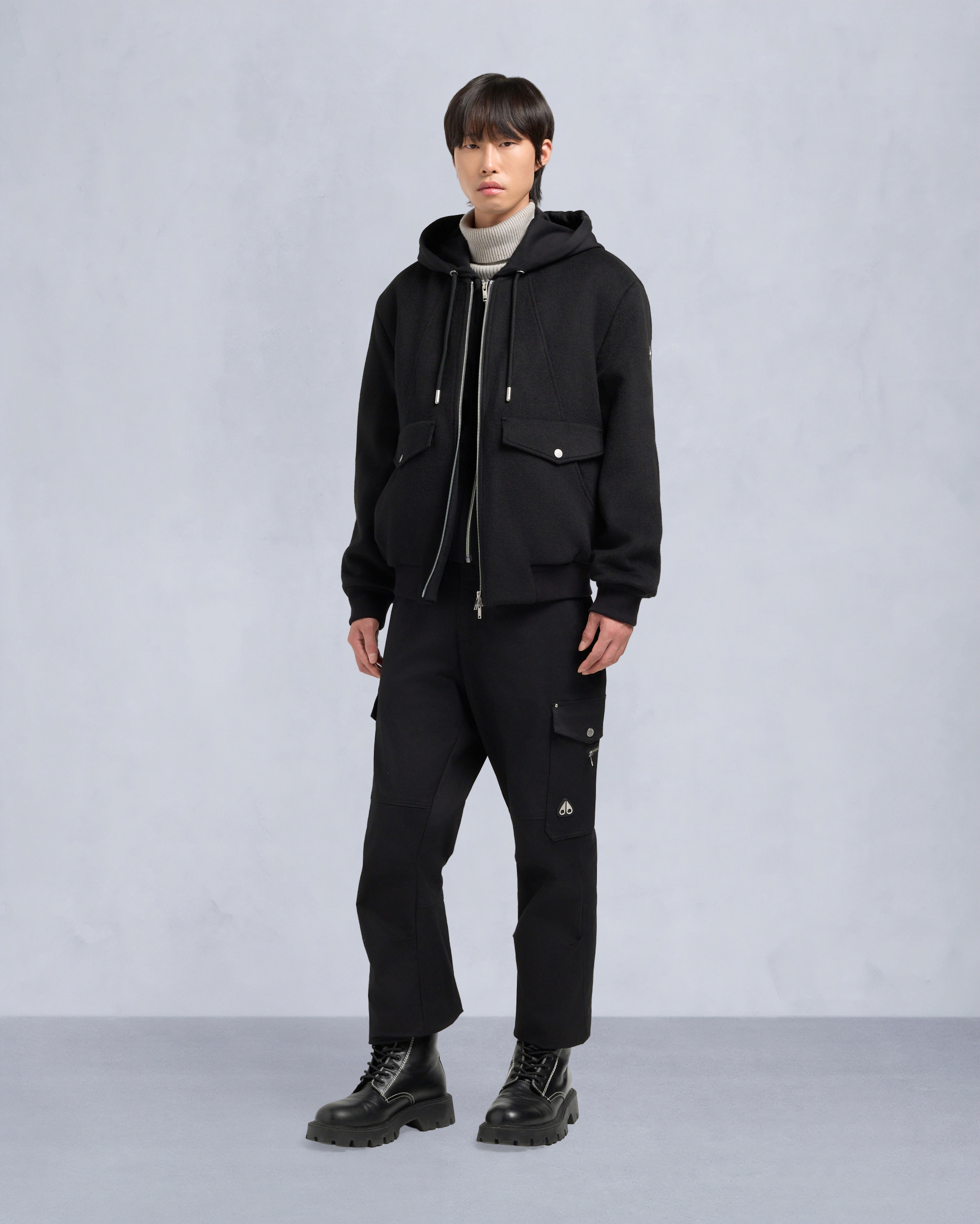 BLOUSON AVIATEUR ELLINGTON-NOIR/NOIR