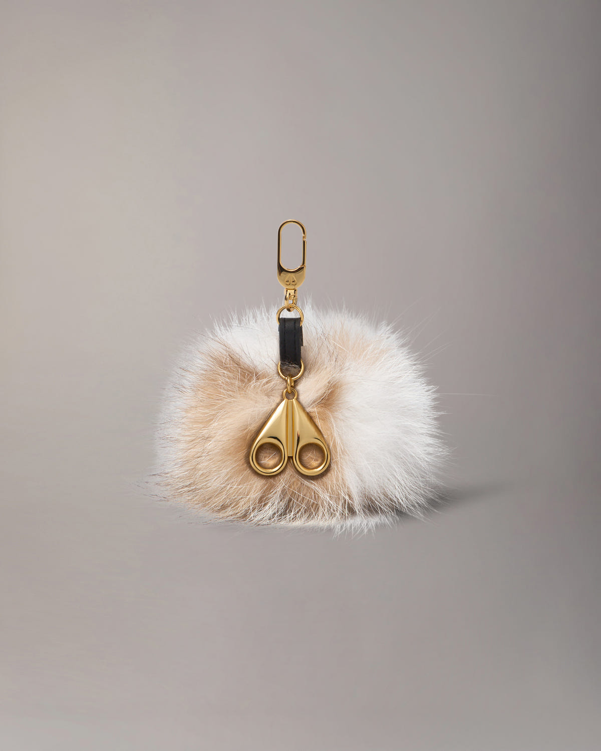 FUR POMPOM BAG CHARM-PATCHWORK